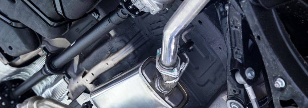 car exhaust underneath