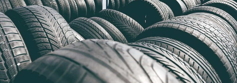 rows of tyres